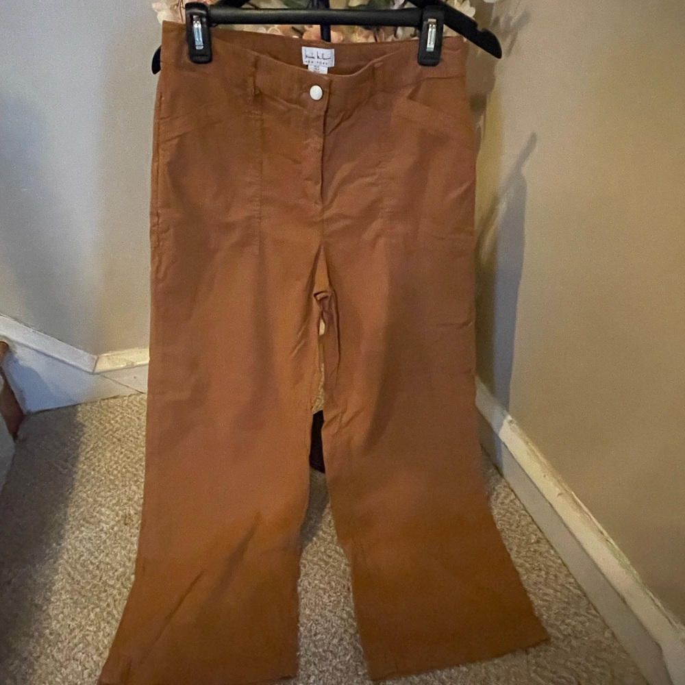 Brown Wide-Leg Pants